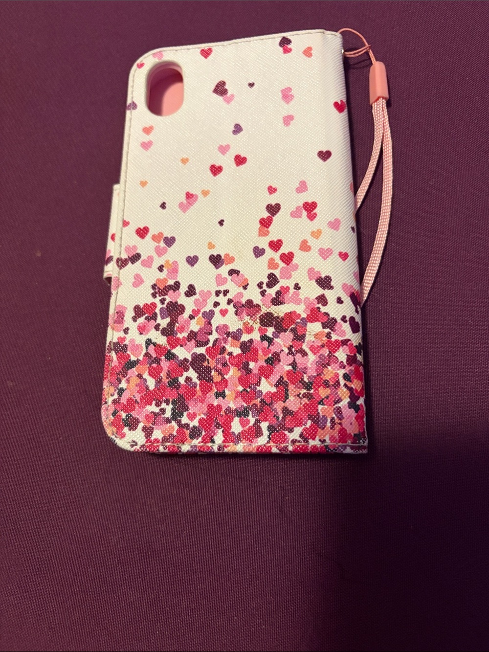 Pink Heart Wallet Case IPhone XR
